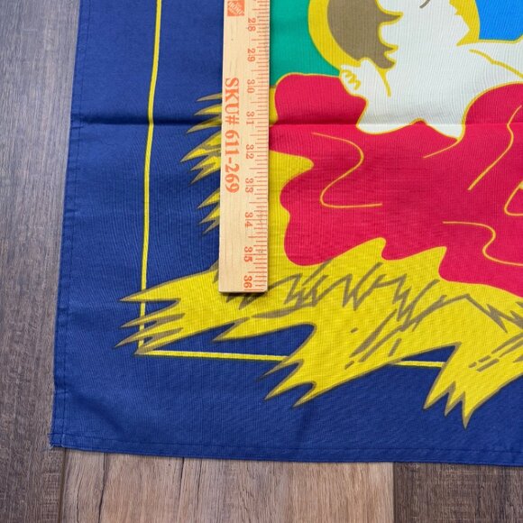 VTG.Nativity Scene Wall Flag Hanging 1997 New Creative Korea 30”x42” Christmas - Picture 6 of 7
